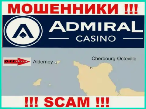 Поскольку Admiral Casino базируются на территории Алдерней, отжатые финансовые вложения от них не вернуть