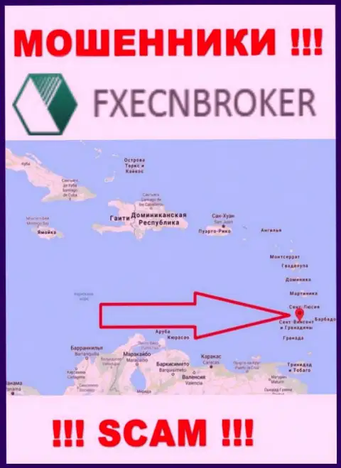 ФХЕЦН Брокер - это МОШЕННИКИ, которые официально зарегистрированы на территории - Saint Vincent and the Grenadines