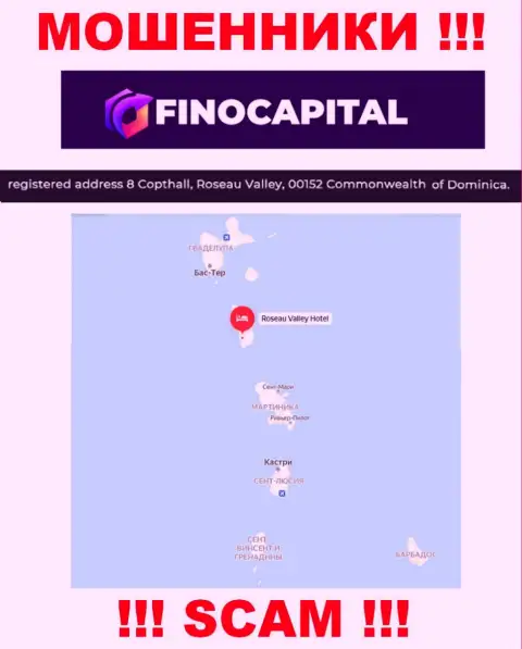 FinoCapital - это МОШЕННИКИ, засели в оффшорной зоне по адресу: 8 Copthall, Roseau Valley, 00152 Commonwealth of Dominica