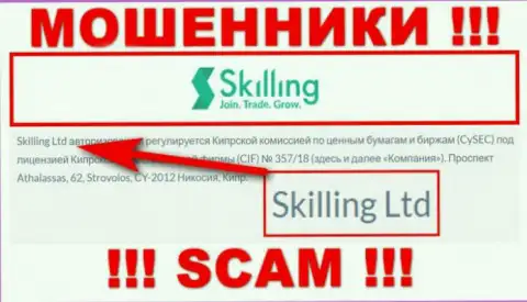 Компания Skilling находится под крылом организации Skilling Ltd