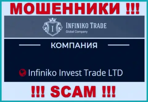 Infiniko Invest Trade LTD - это юридическое лицо internet-воров Infiniko Trade