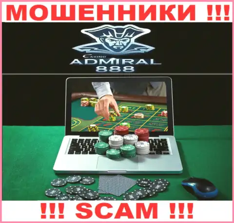 888Admiral Casino - это интернет мошенники ! Сфера деятельности которых - Казино