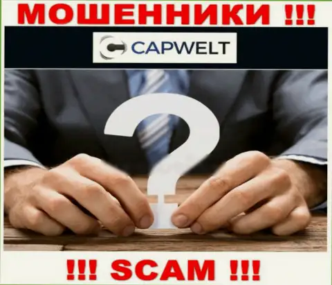 Обманщики CapWelt не хотят, чтоб хоть кто-то видел, кто в действительности управляет организацией