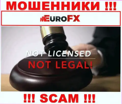 Информации о лицензии Euro FX Trade у них на веб-ресурсе не предоставлено - РАЗВОД !!!
