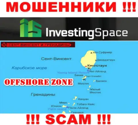 Инвестинг Спейс Лтд расположились на территории - St. Vincent and the Grenadines, избегайте совместной работы с ними