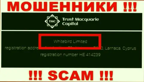 На официальном сайте Вайтберд Лтд написано, что этой конторой управляет Whitebird Limited