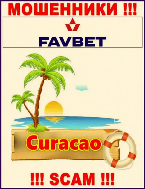 Curacao - именно здесь официально зарегистрирована незаконно действующая компания ФавБет