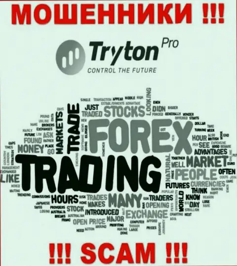 FOREX - это направление деятельности незаконно действующей компании TrytonPro