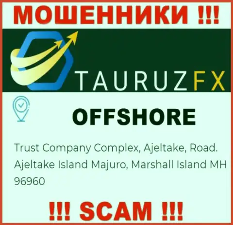С TauruzFX слишком опасно совместно сотрудничать, т.к. их адрес в оффшорной зоне - Trust Company Complex, Ajeltake, Road. Ajeltake Island Majuro, Marshall Island MH 96960
