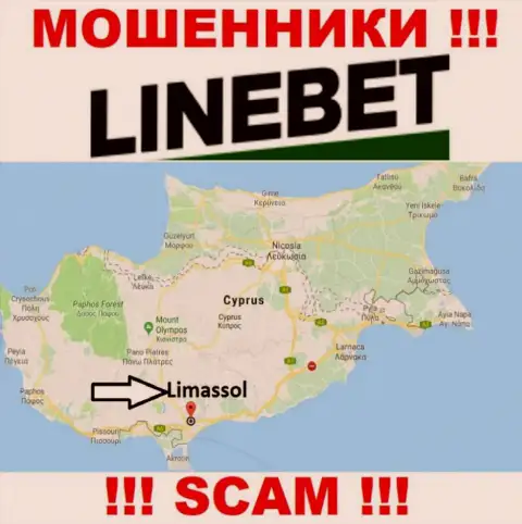 Отсиживаются internet-мошенники Line Bet в офшорной зоне  - Cyprus, Limassol, осторожно !!!