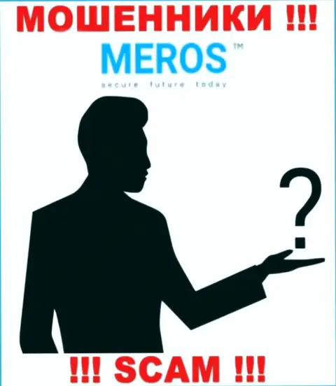 Информации о непосредственных руководителях организации MerosMT Markets LLC нет - следовательно нельзя иметь дело с этими обманщиками