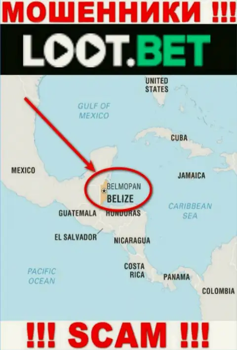 Рекомендуем избегать взаимодействия с internet мошенниками ЛоотБет, Belize - их офшорное место регистрации