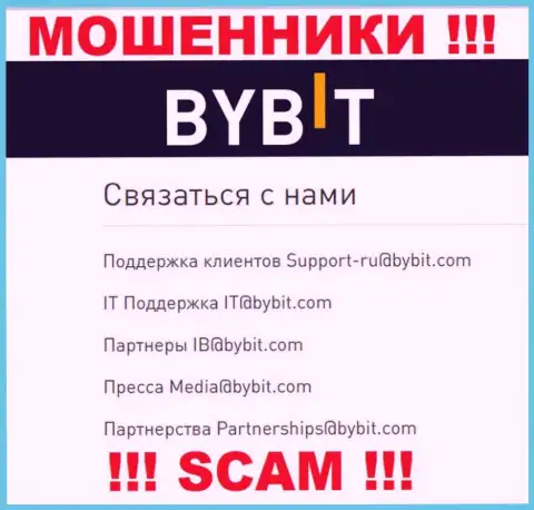 Е-майл интернет-обманщиков ByBit Com - инфа с web-сайта конторы