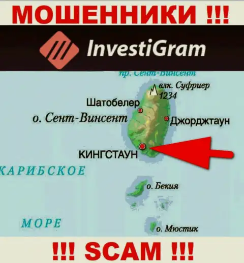 У себя на web-портале ИнвестиГрам написали, что зарегистрированы они на территории - Сент-Винсент и Гренадины