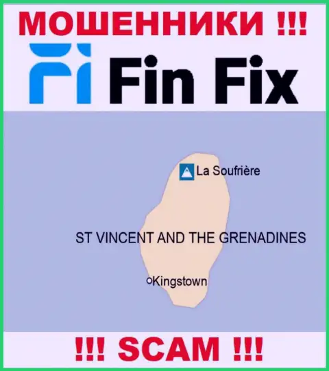 FinFix пустили корни на территории St. Vincent & the Grenadines и безнаказанно крадут денежные вложения