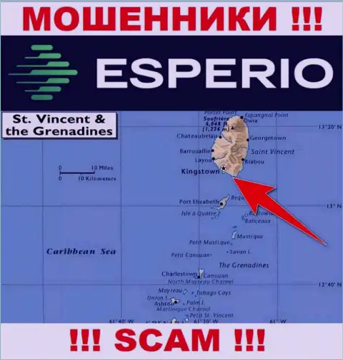 Офшорные internet-кидалы Esperio прячутся вот тут - Кингстаун, Сент-Винсент и Гренадины