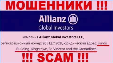Офшорное местоположение Allianz Global Investors по адресу - Hinds Building, Kingstown, St. Vincent and the Grenadines позволяет им безнаказанно воровать