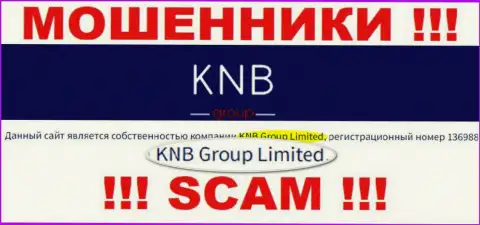 Юридическим лицом КНБГрупп является - KNB Group Limited