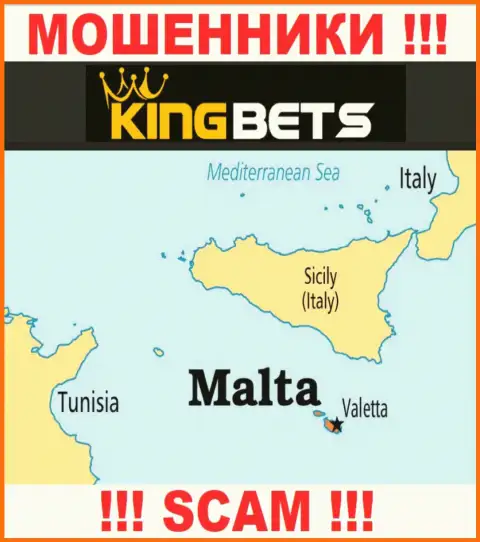 КингБетс - это интернет-мошенники, имеют оффшорную регистрацию на территории Malta