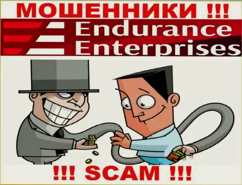 Дохода с дилинговой конторой Endurance Enterprises Вы не увидите - довольно-таки рискованно вводить дополнительные денежные средства