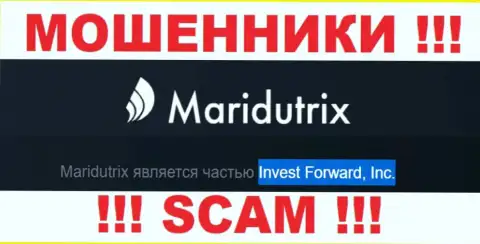 Компания Maridutrix Com находится под крышей конторы Инвест Форвард, Инк.
