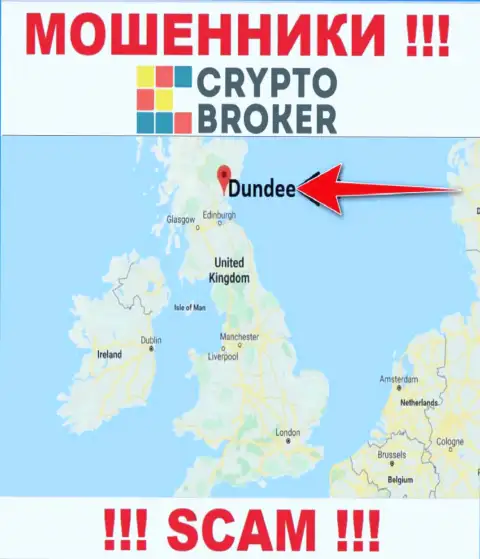 Crypto Broker свободно оставляют без денег, поскольку обосновались на территории - Dundee, Scotland