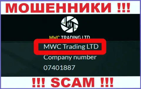 На web-портале MWC Trading LTD написано, что MWC Trading LTD - это их юридическое лицо, однако это не обозначает, что они надежные