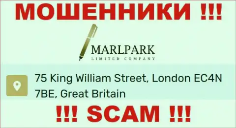 Адрес MARLPARK LIMITED, показанный на их web-портале - ненастоящий, будьте крайне внимательны !!!