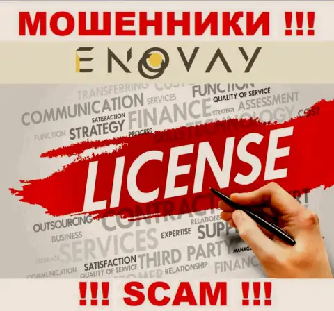 У компании EnoVay Com не имеется разрешения на ведение деятельности в виде лицензии на осуществление деятельности это МОШЕННИКИ