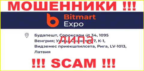 Адрес компании Bitmart Expo ложный - совместно работать с ней весьма рискованно