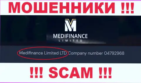 Меди Финанс Лимитед как будто бы владеет компания Medifinance Limited LTD